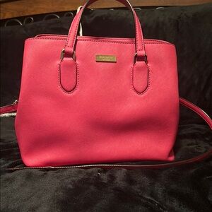 Kate Spade Pink Satchel with Gold Hardware